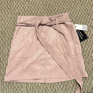 Pink Belted Skirt